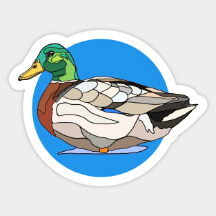 Male Mallard Clipart Sticker